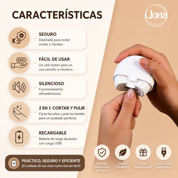 Corta uñas eléctrico