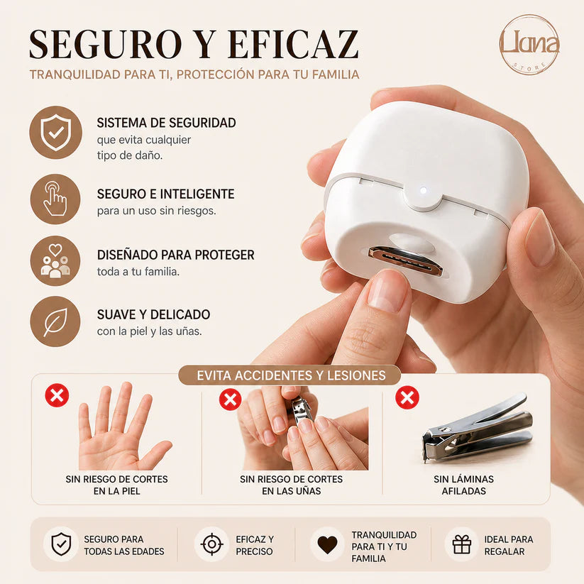 Corta uñas eléctrico